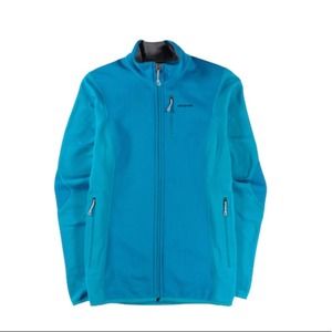 Patagonia Womens Hybrid Jacket Aqua Blue Color Size Medium